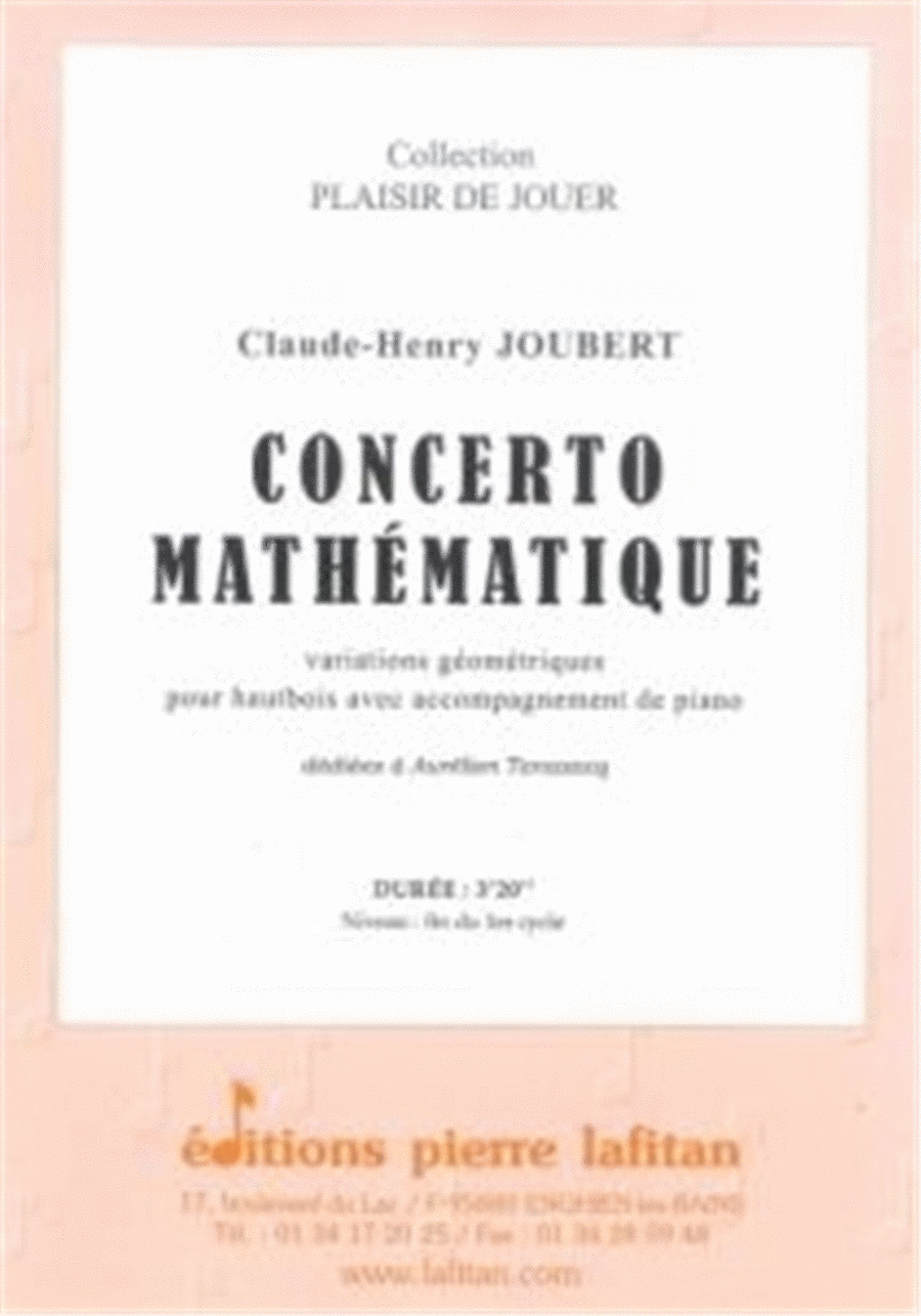 Concerto Mathematique Concerto Mathematique Piano Accompaniment scores gallery preview page 1
