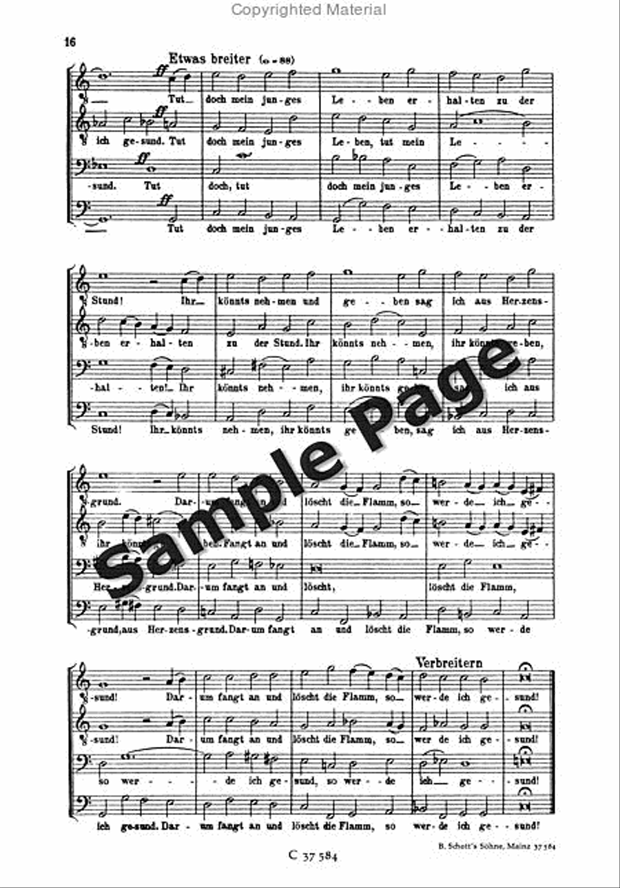 Hindemith Variationen Tanzlied TTBB scores gallery preview page 17