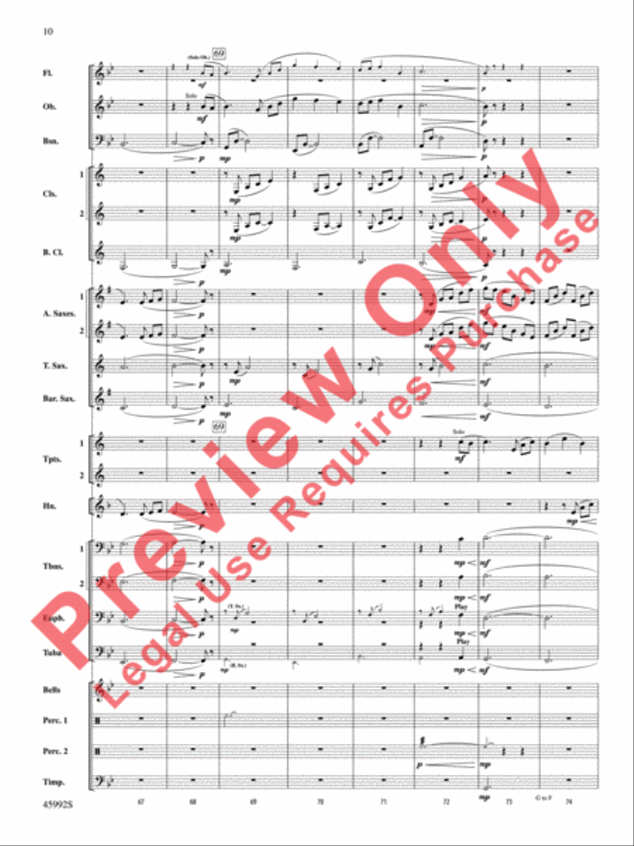 Nostalgia Concert Band scores gallery preview page 11