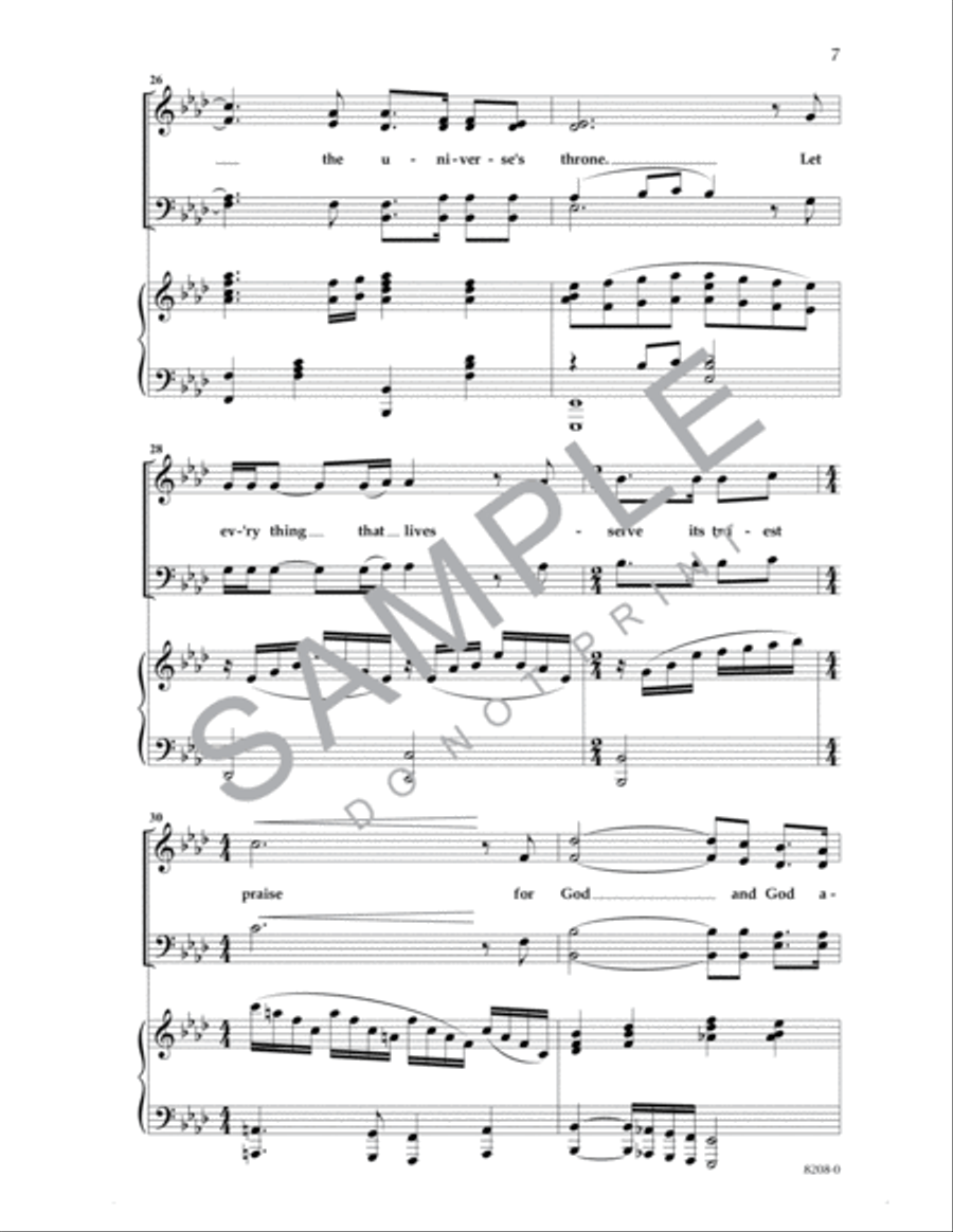 God and God Alone God and God Alone 4-Part scores gallery preview page 6
