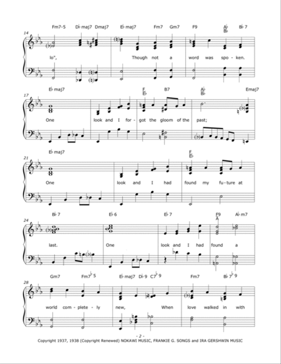 Love Walked In Voice scores gallery preview page 2