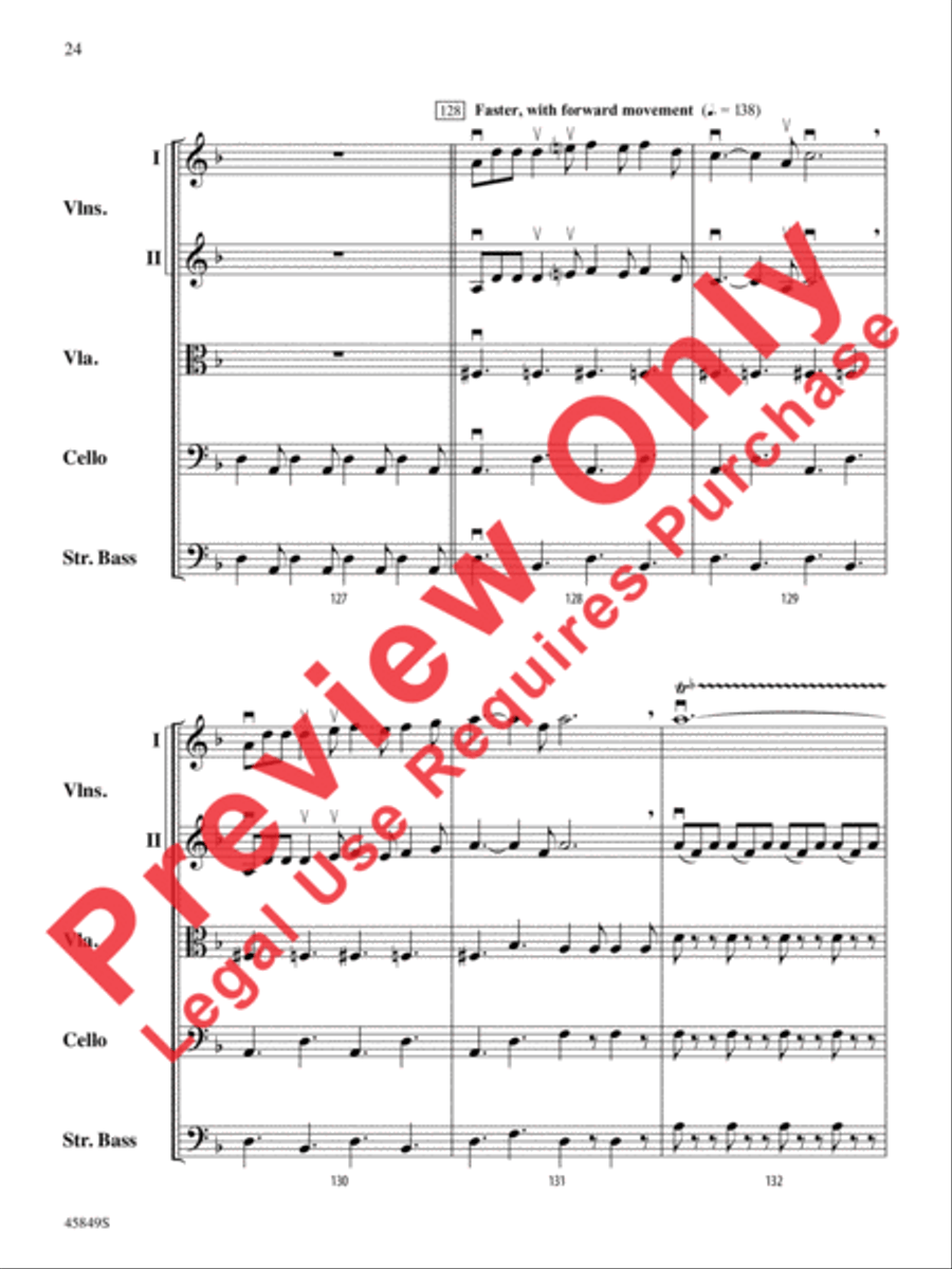 American Salute String Orchestra scores gallery preview page 24