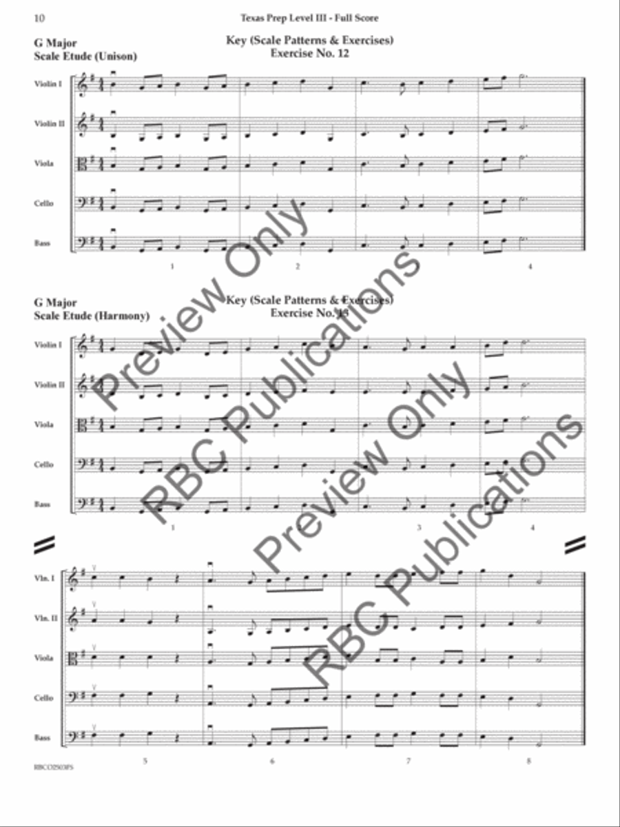 Texas Prep Level III Texas Prep Level III Orchestra scores gallery preview page 9