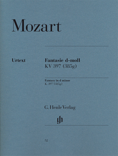 Wolfgang Amadeus Mozart: Fantasy D minor KV 397 (385g)