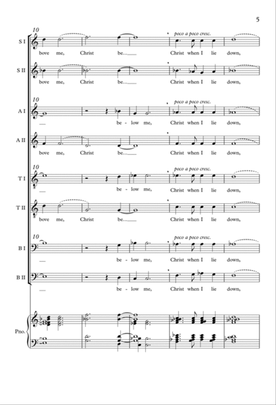 Prayer of St. Patrick SSAATTBB scores gallery preview page 4