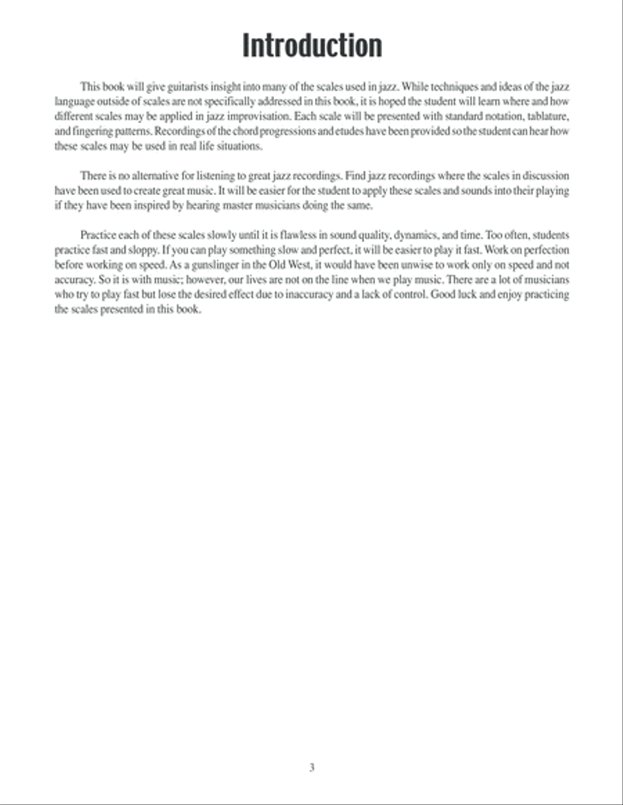 Jazz Scales for Guitar Jazz Scales for Guitar Electric Guitar scores gallery preview page 4