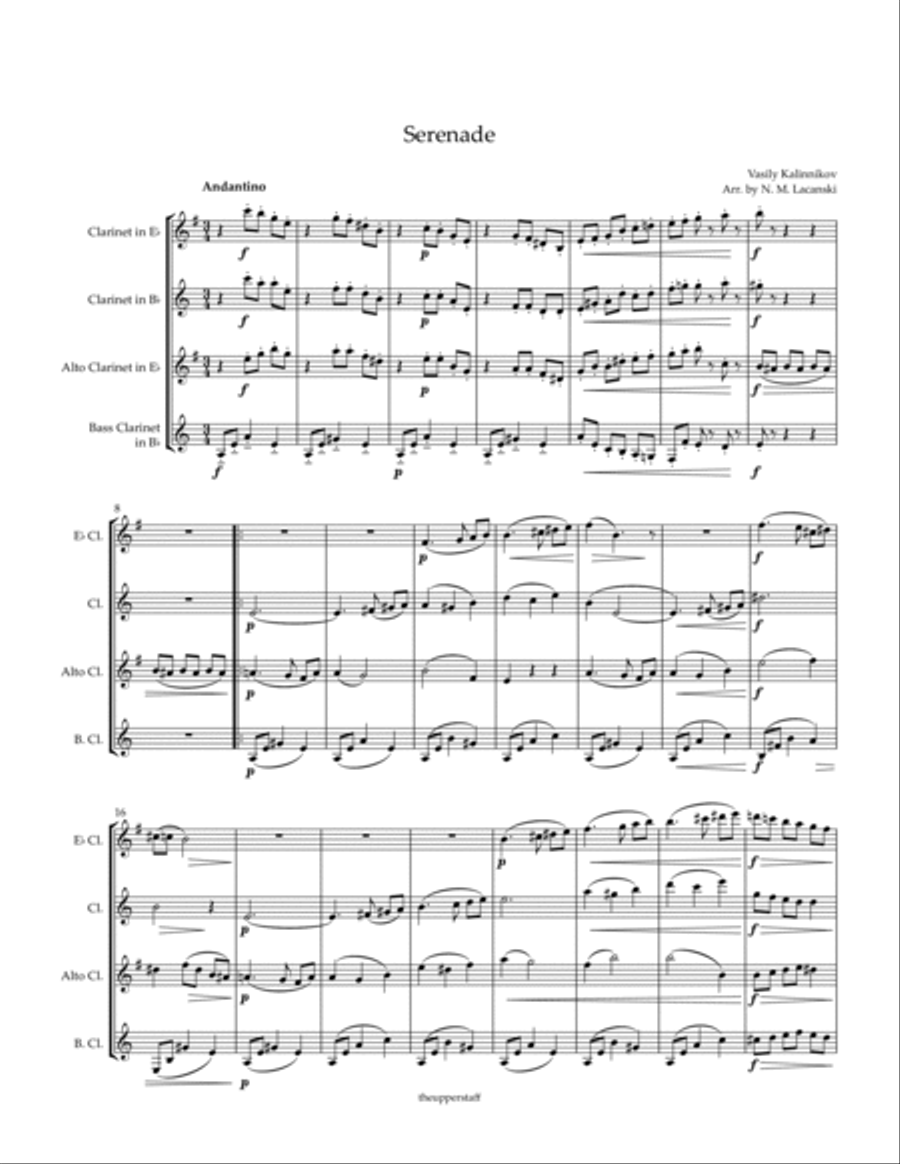 Serenade Woodwind Quartet scores gallery preview page 2
