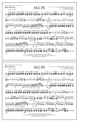 ALL IN (arr. Tom Wallace) - Bass Drums