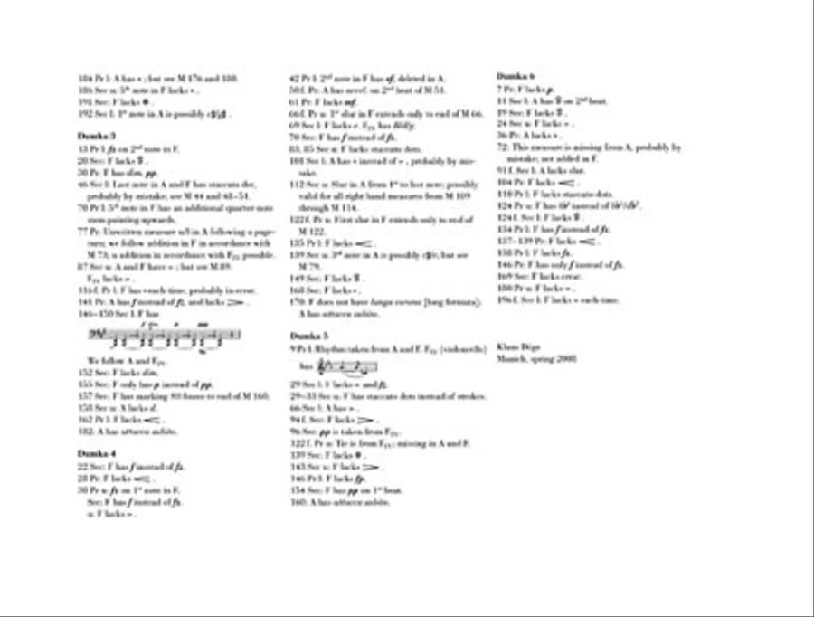 Dumky Piano Trio, Op. 90 Violin scores gallery preview page 5