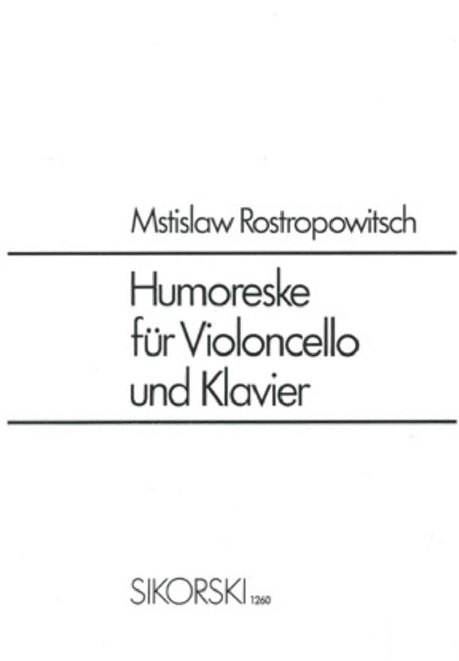 Humoreske Cello scores gallery preview page 1