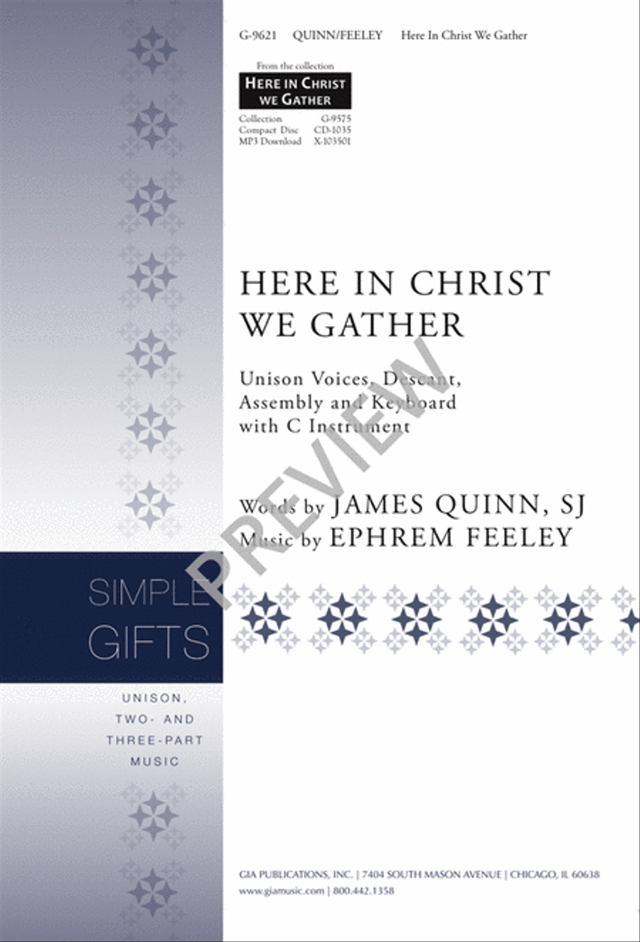 Here in Christ We Gather Here in Christ We Gather Unison Choir scores gallery preview page 2
