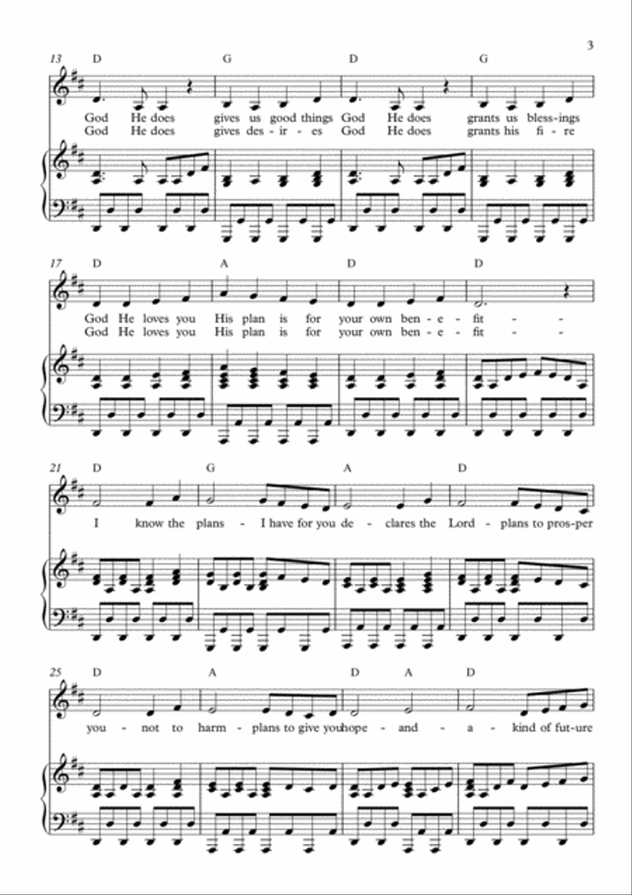 I Know The Plans Voice scores gallery preview page 3