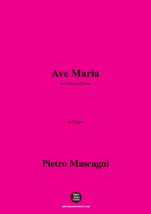 P. Mascagni-Ave Maria,in F Major