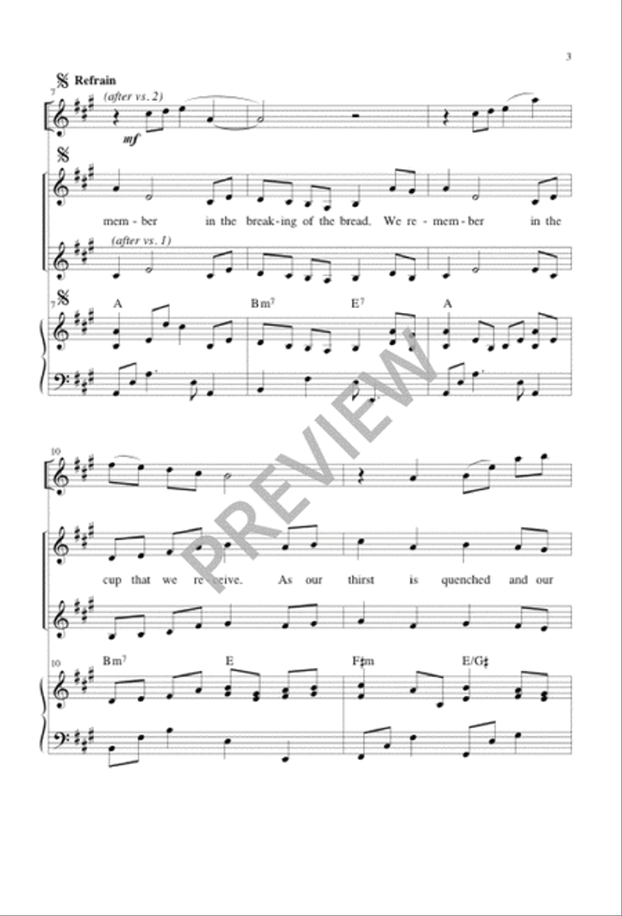 We Remember, We Believe 4-Part scores gallery preview page 3