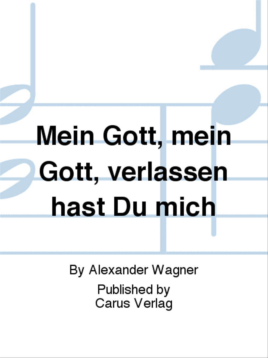 Mein Gott, mein Gott, verlassen hast Du mich 4-Part scores gallery preview page 1