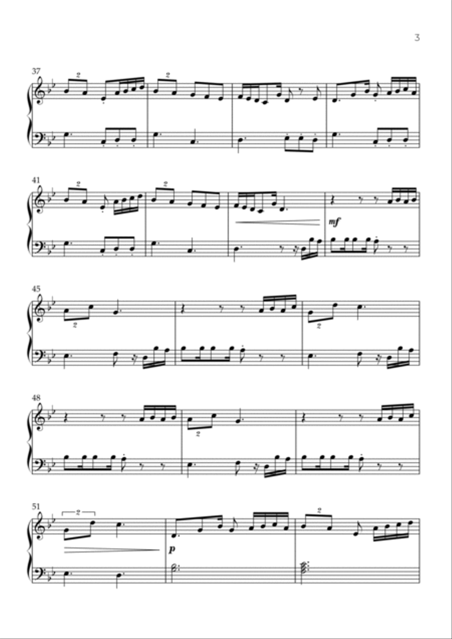 Spear Of Justice Easy Piano scores gallery preview page 3
