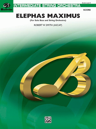 Book cover for Elephas Maximus (For Solo Bass and String Orchestra)