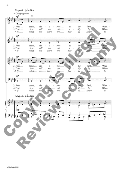 In Christ There Is No East or West: The Church of Christ Cannot Be Bound (Choral Score) image number null