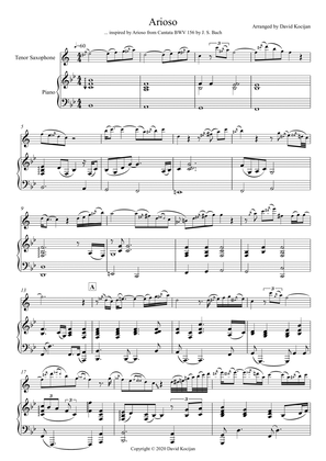 Arioso (tenor sax & piano)