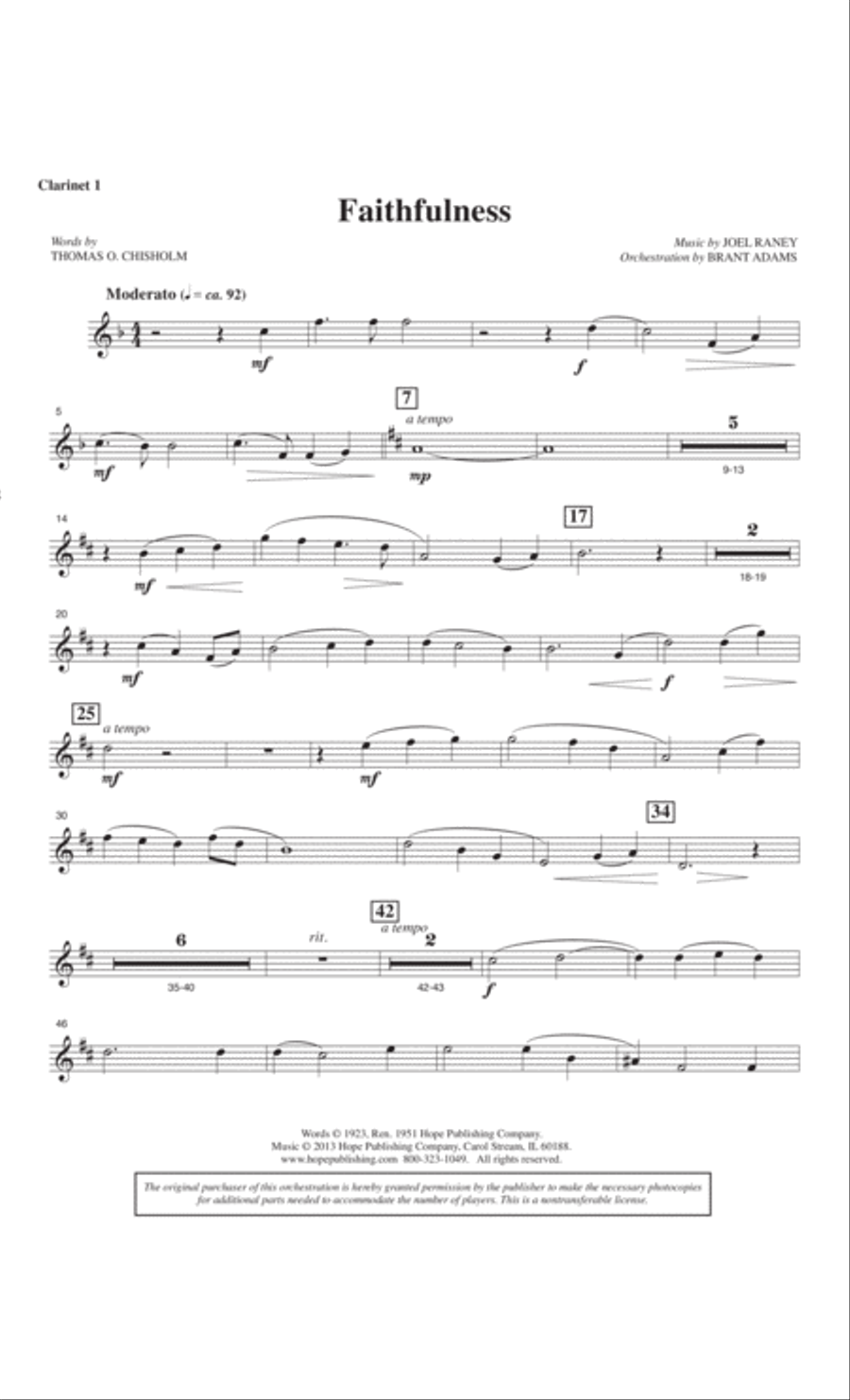 Faithfulness 4-Part scores gallery preview page 28
