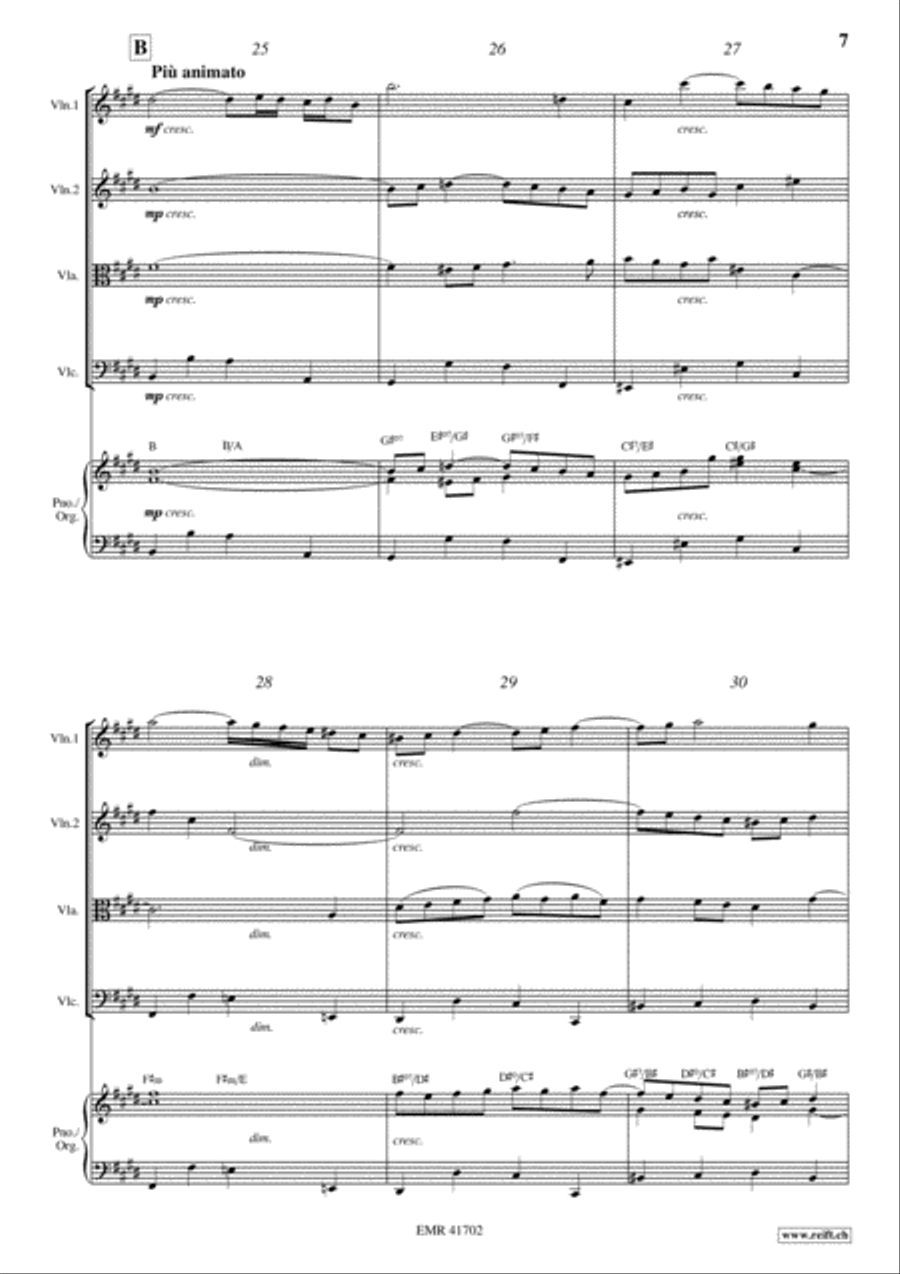 Ave Maria Ave Maria String Quartet scores gallery preview page 8