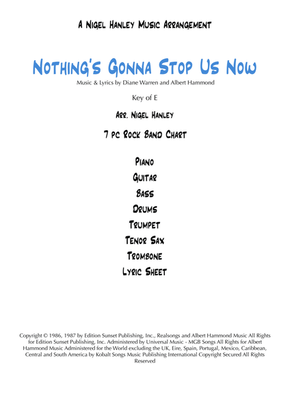 Nothing's Gonna Stop Us Now image number null