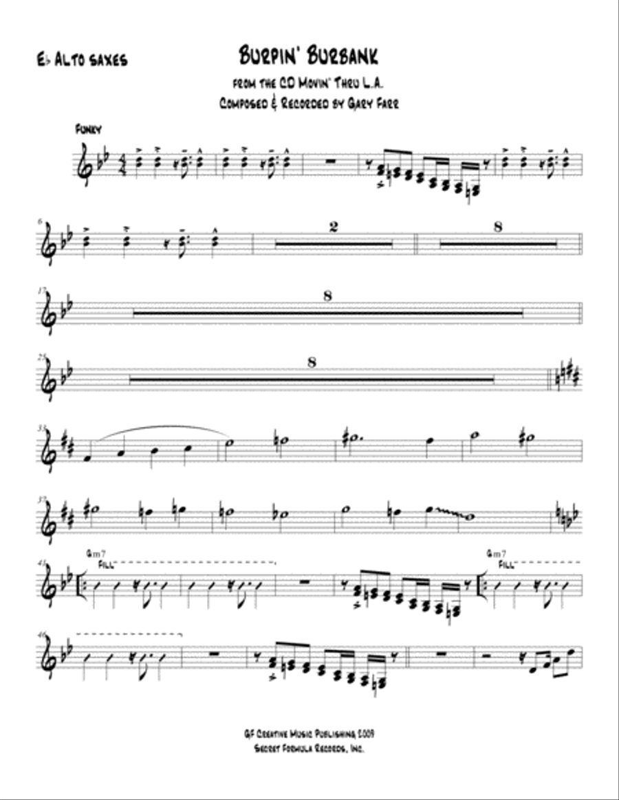Burpin' Burbank Jazz Ensemble scores gallery preview page 4