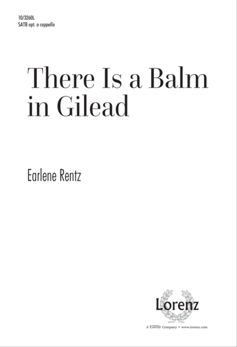 There Is a Balm in Gilead 4-Part scores gallery preview page 1