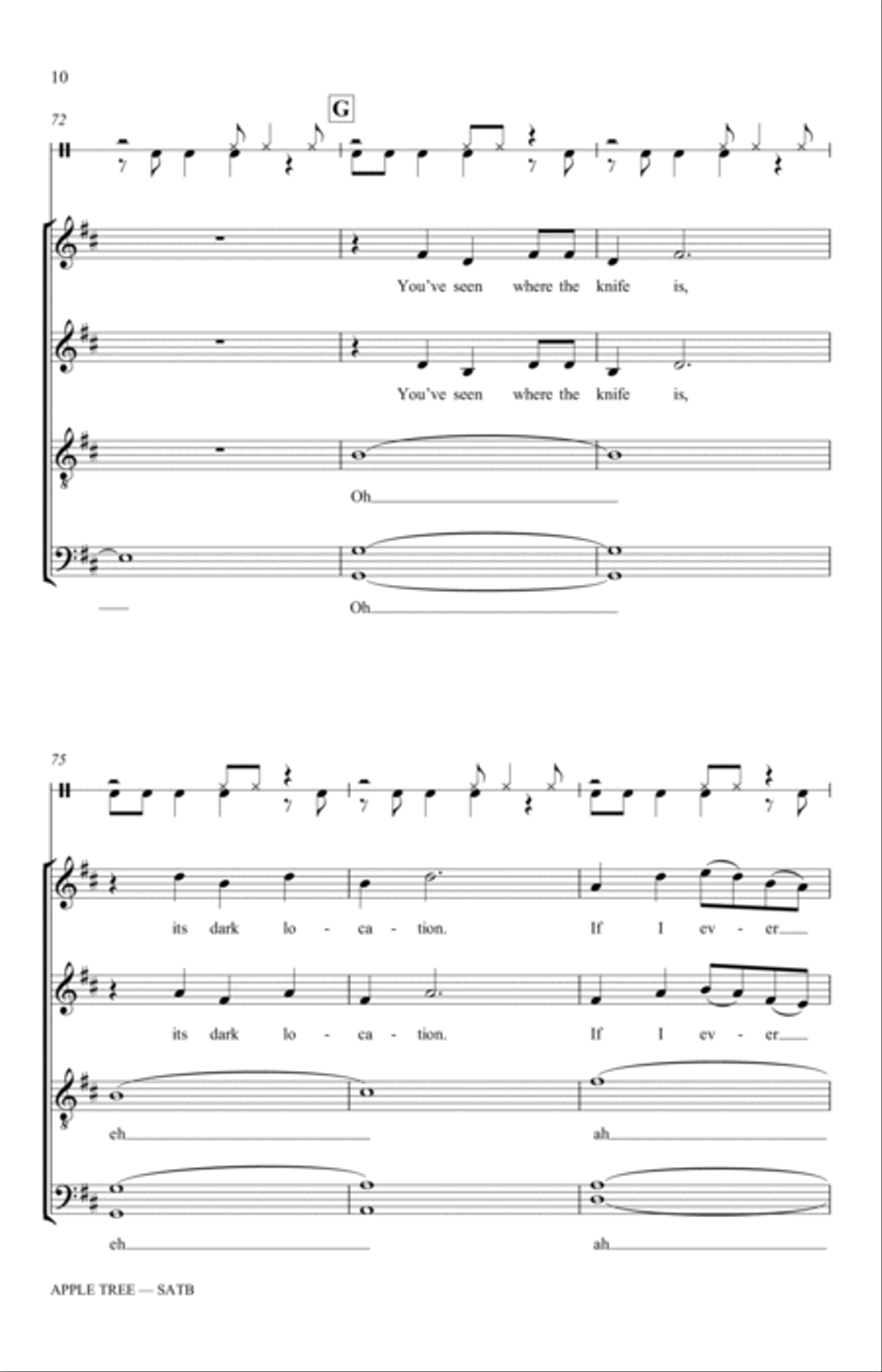 Apple Tree (arr. Katerina Gimon) 4-Part scores gallery preview page 10