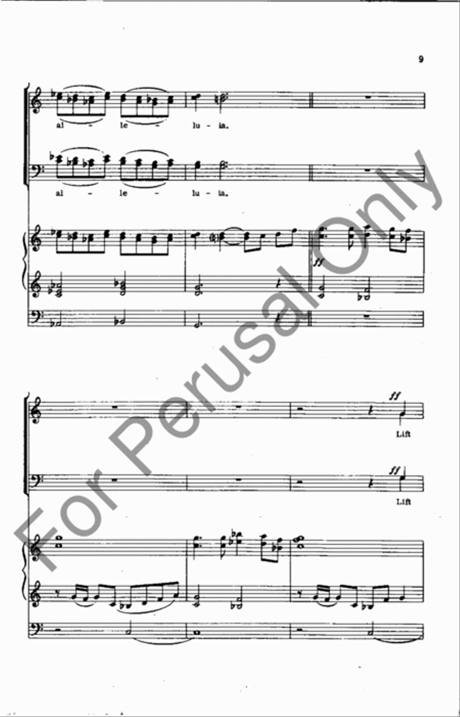 Alleluia, Christ Is Risen 4-Part scores gallery preview page 9