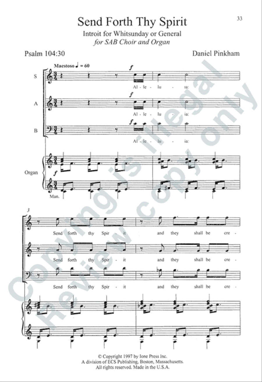 Somerset Anthem Books, Volume III (Holy Spirit) 3-Part scores gallery preview page 35