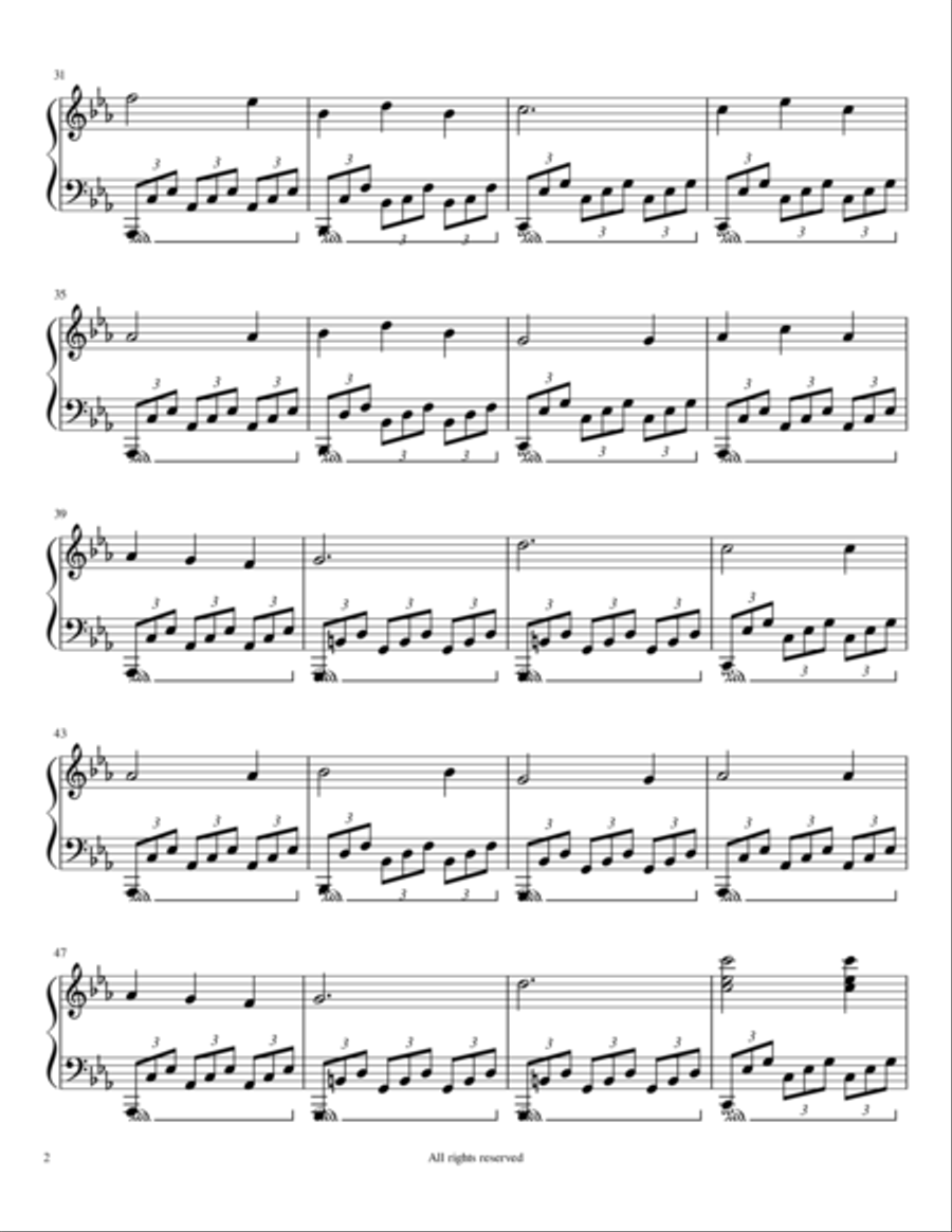 The Gunfighter The Gunfighter Piano Solo scores gallery preview page 3