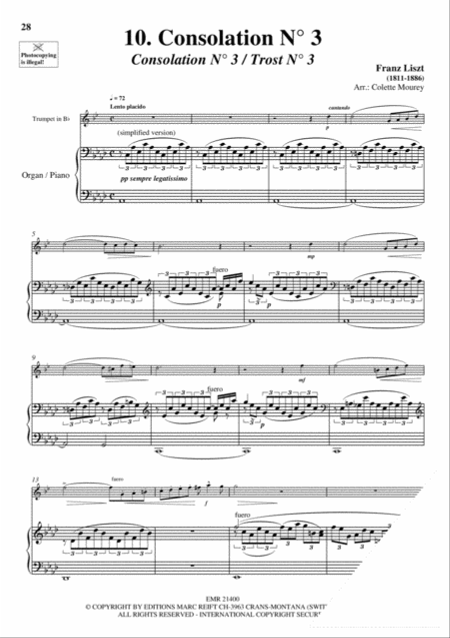 20 Greatest Wedding Solos Cornet scores gallery preview page 12