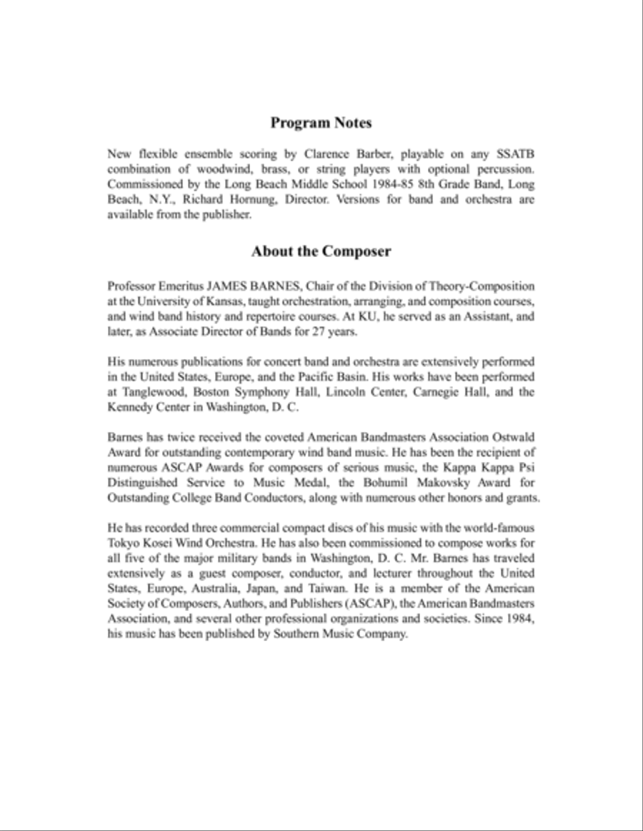 Heatherwood Portrait - Full Score Concert Band scores gallery preview page 2