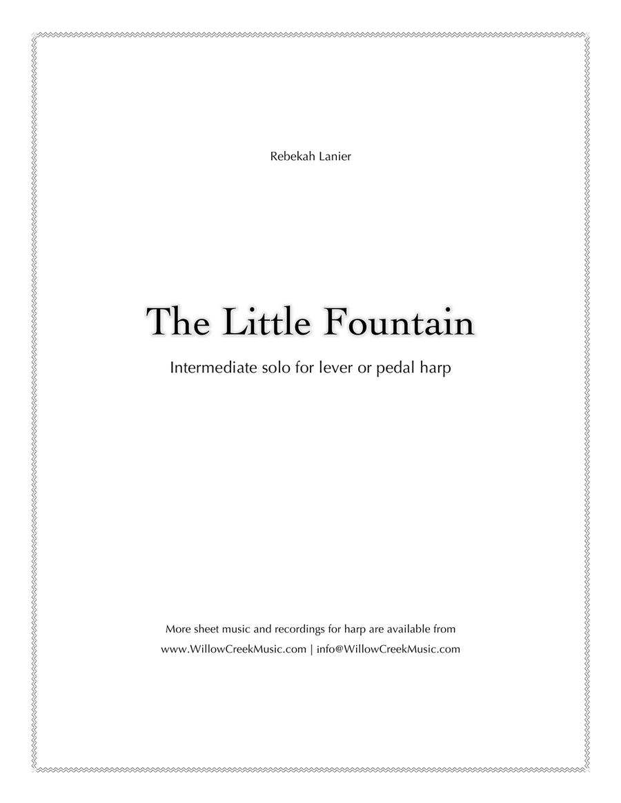 The Little Fountain – solo lever or pedal harp Pedal Harp scores gallery preview page 1