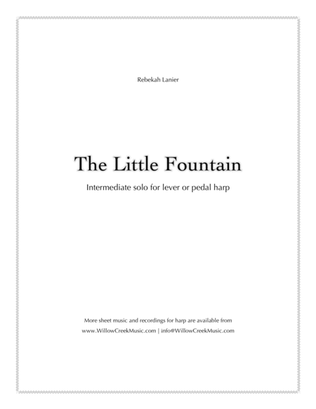 Book cover for The Little Fountain – solo lever or pedal harp