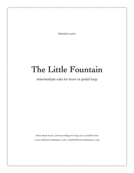 The Little Fountain – solo lever or pedal harp image number null