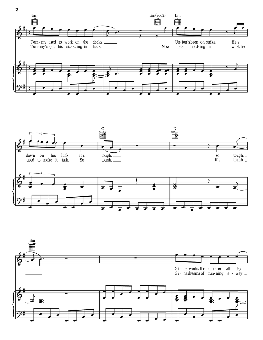 Livin' On A Prayer Acoustic Guitar scores gallery preview page 2