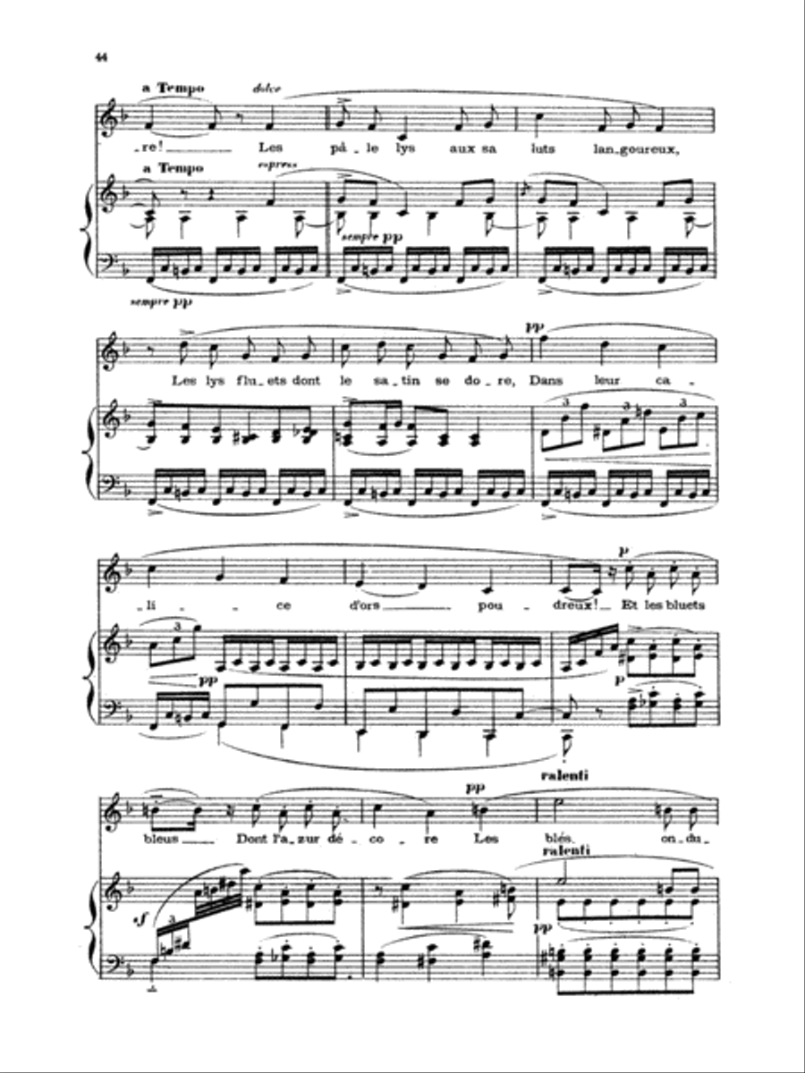 Chabrier: Recueil de Melodies Voice scores gallery preview page 2