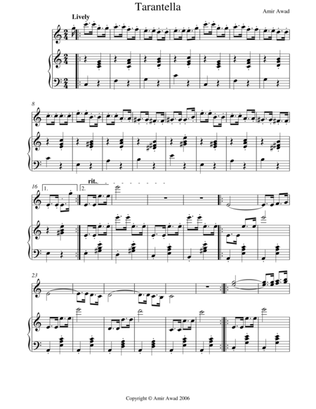 Tarantella for Solo Violin and Piano