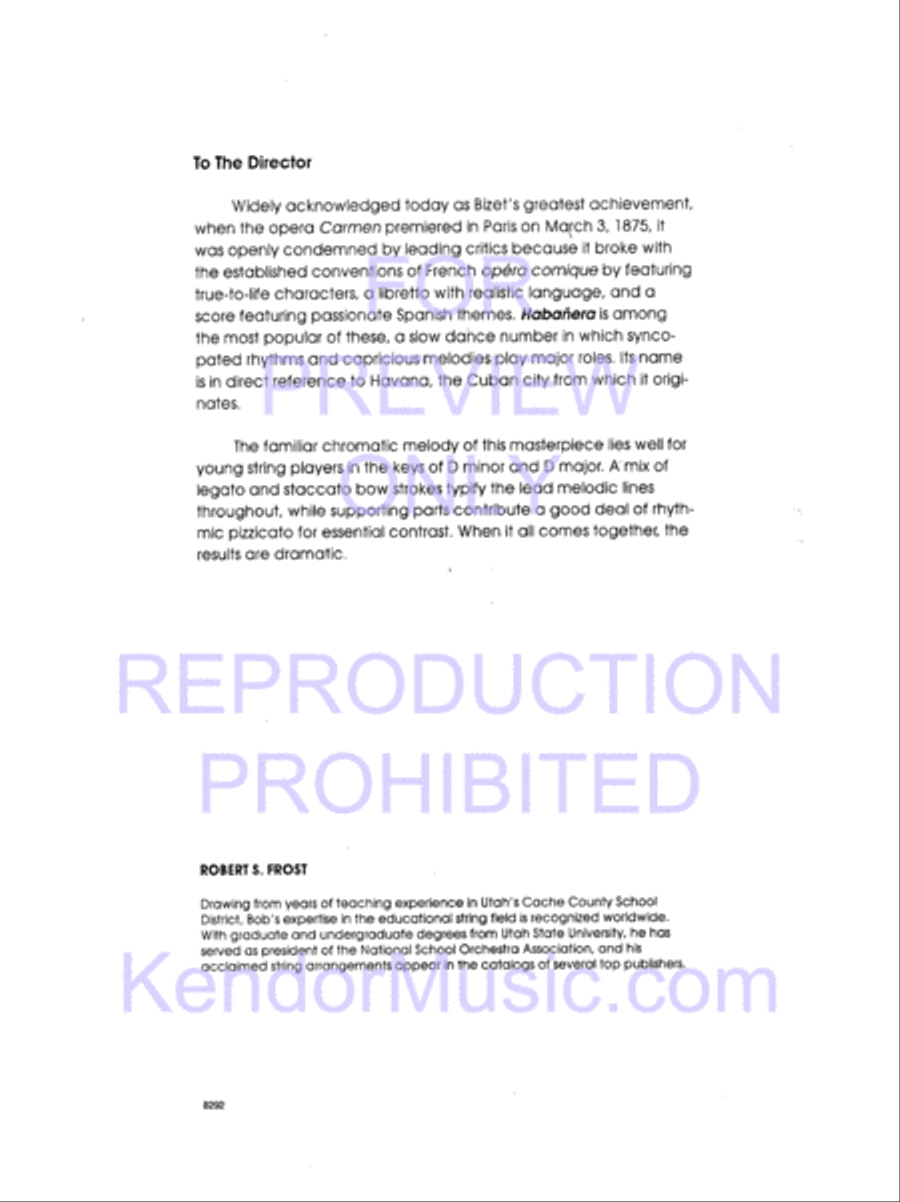 Habanera (from Carmen Suite #2) String Orchestra scores gallery preview page 3