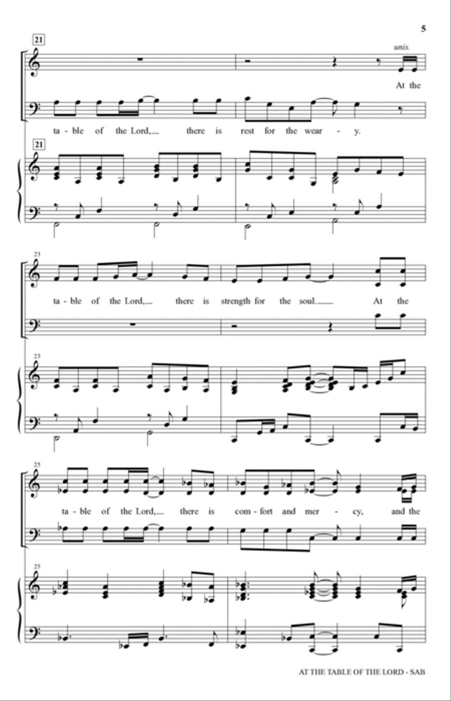 At The Table Of The Lord 3-Part scores gallery preview page 4
