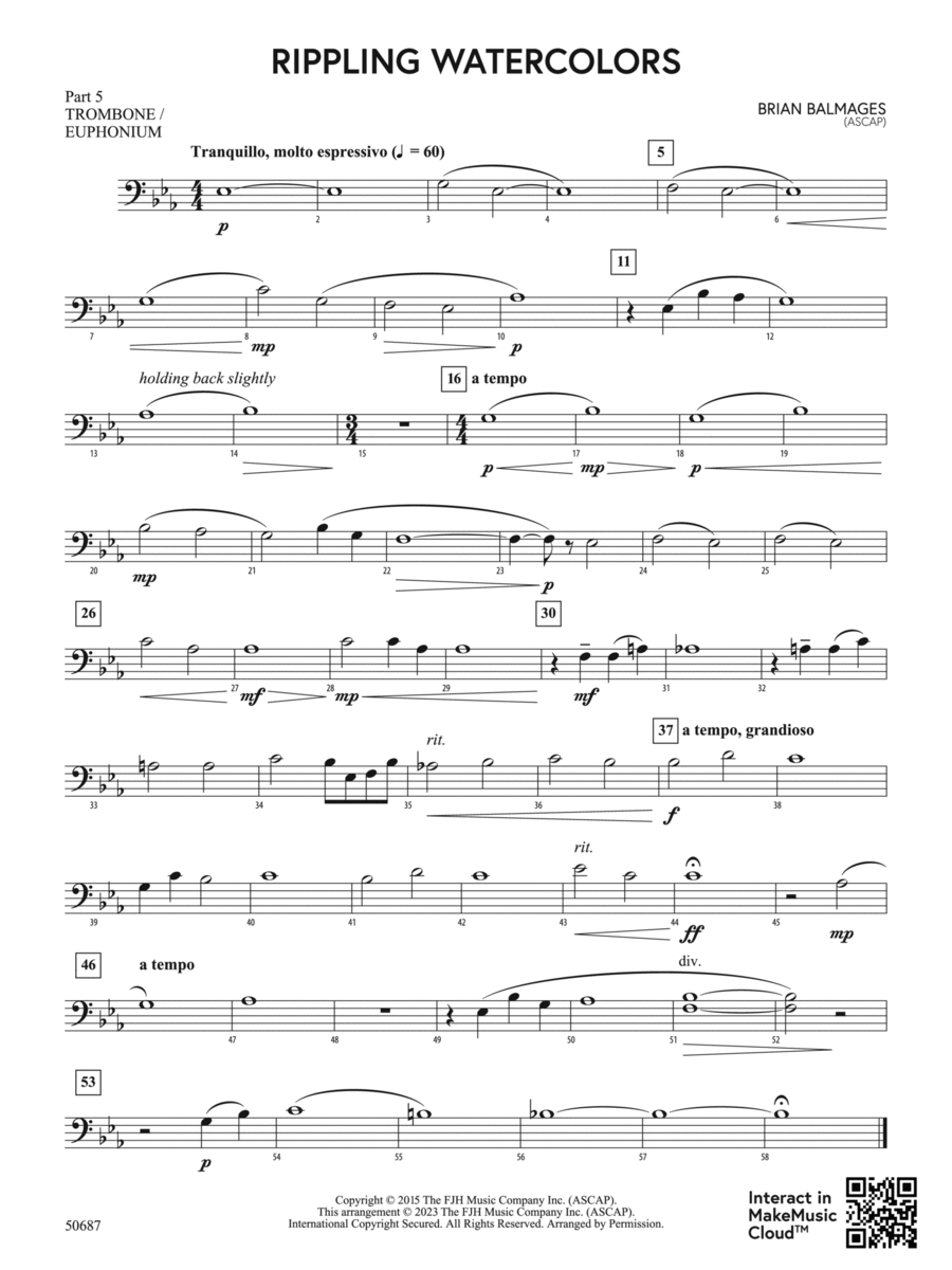 Rippling Watercolors: Part 5 - Trombone / Euphonium