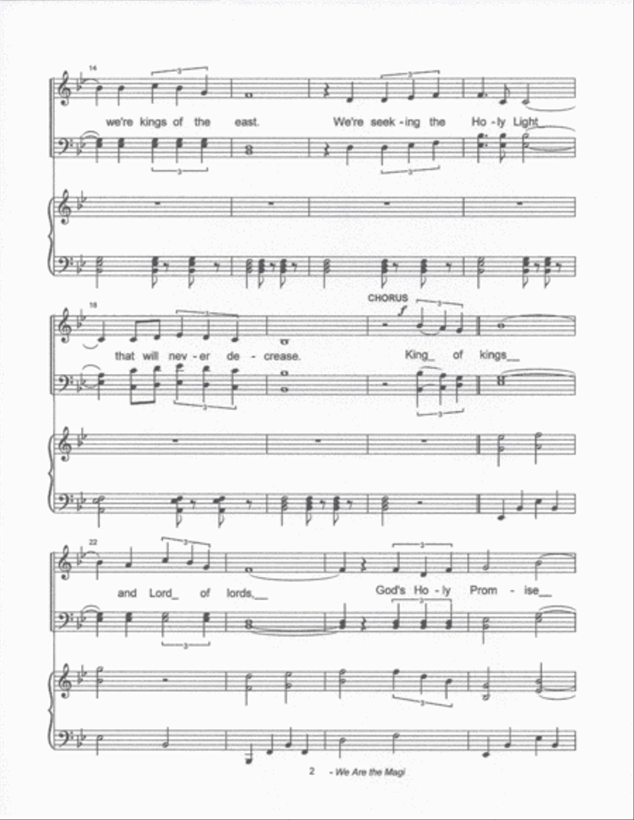 We Are the Magi We Are the Magi Choir scores gallery preview page 2