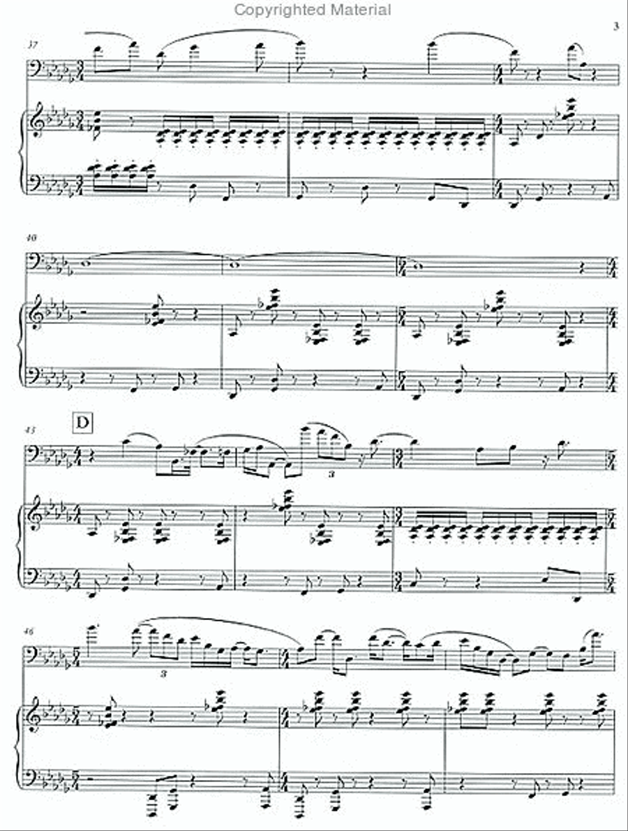 Concerto for Euphonium and Piano Euphonium scores gallery preview page 4