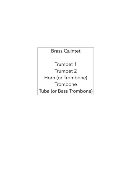 The Skye Boat Song (Theme from 'Outlander') - Brass Quintet image number null