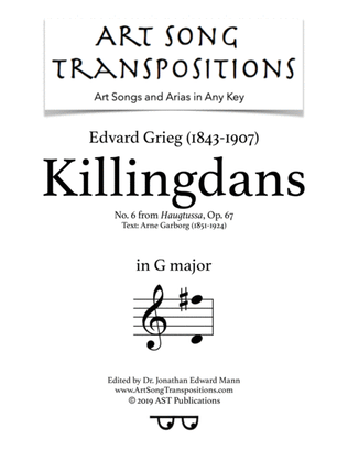 GRIEG: Killingdans, Op. 67 no. 6 (transposed to G major)