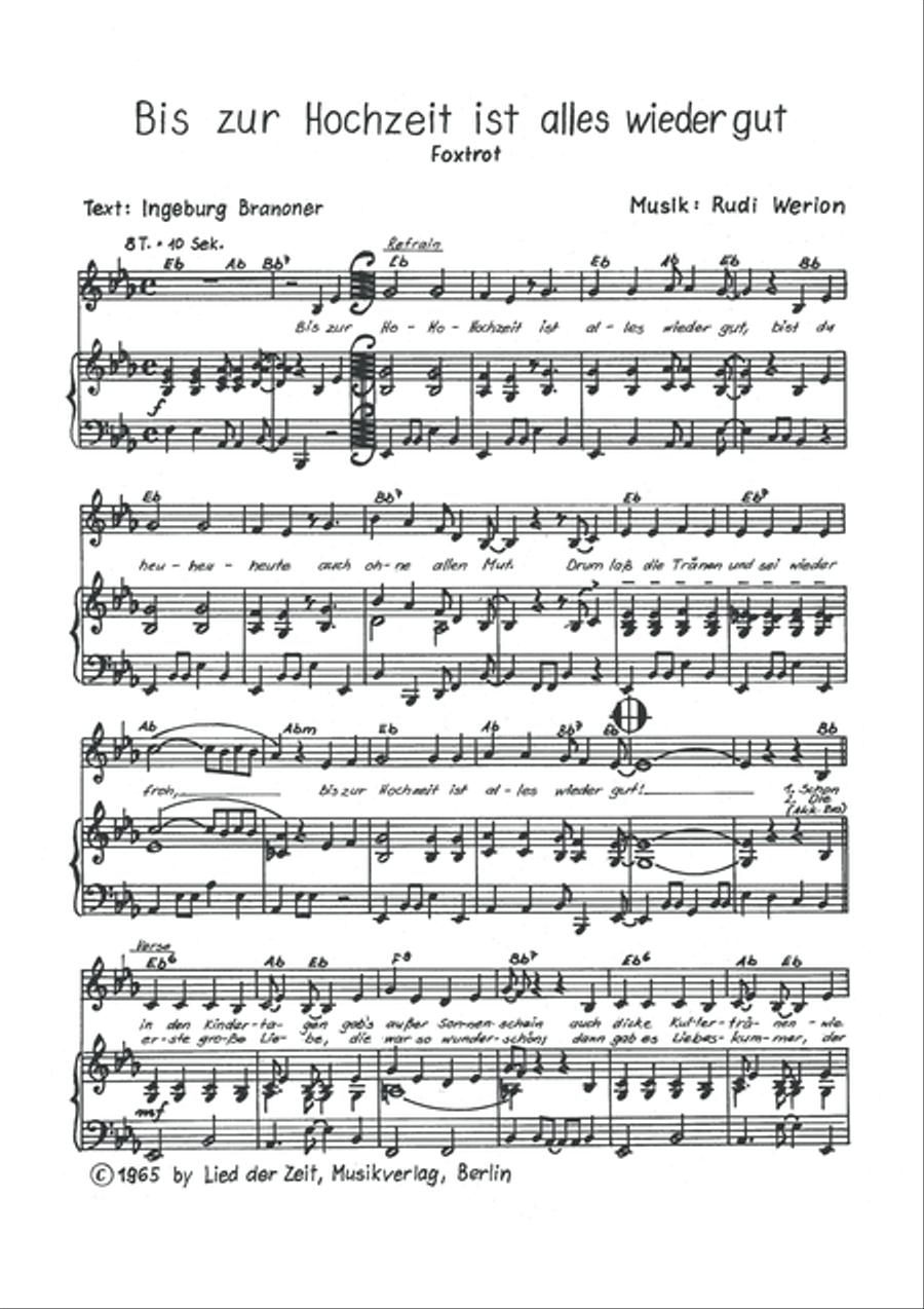 Bis zur Hochzeit ist alles wieder gut Voice scores gallery preview page 3