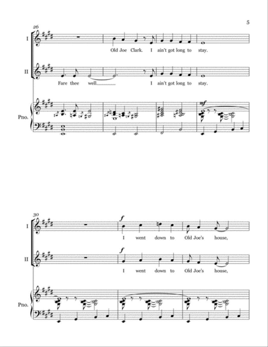 Old Joe Clark SSA scores gallery preview page 5