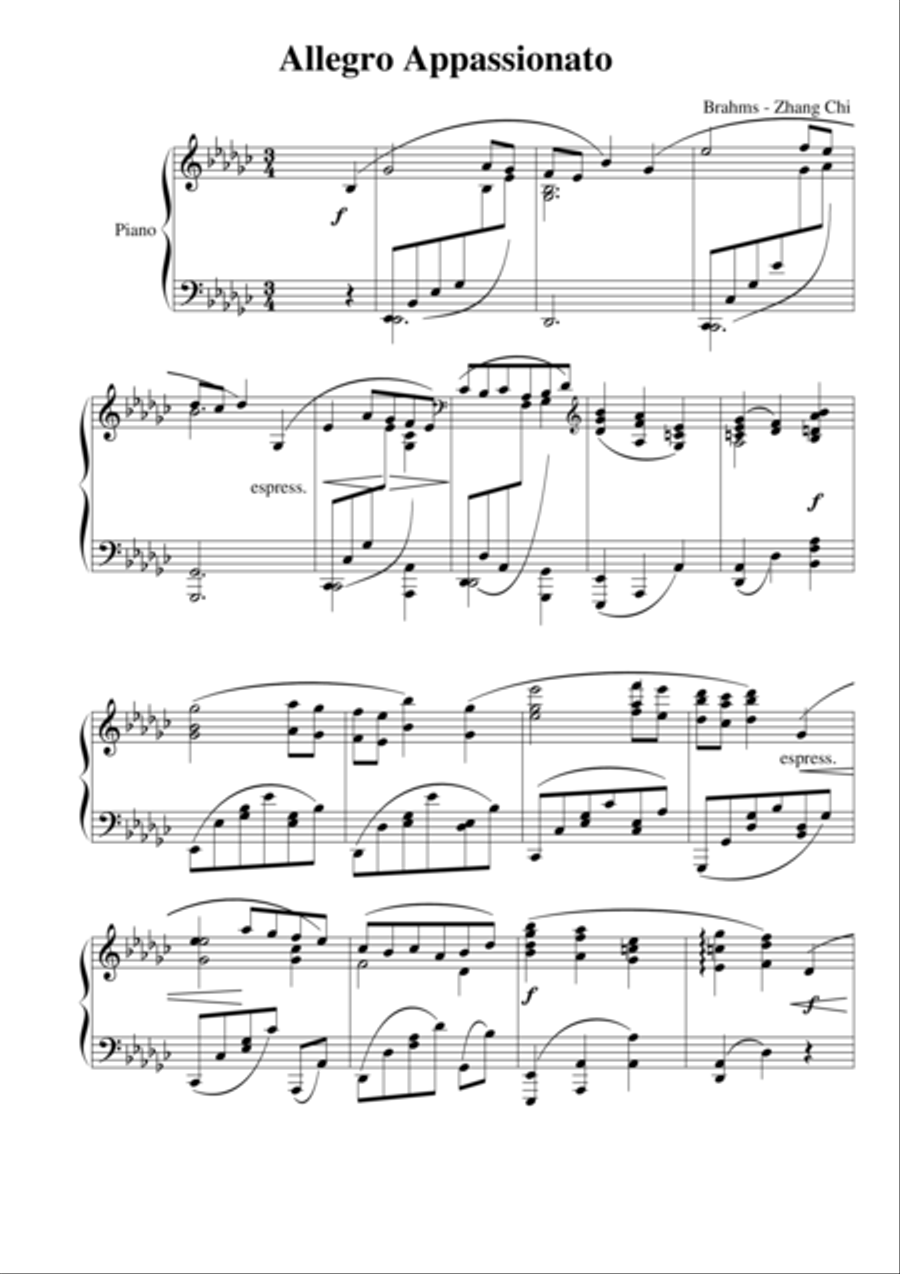 Allegro Appassionato Allegro Appassionato Piano Solo scores gallery preview page 1